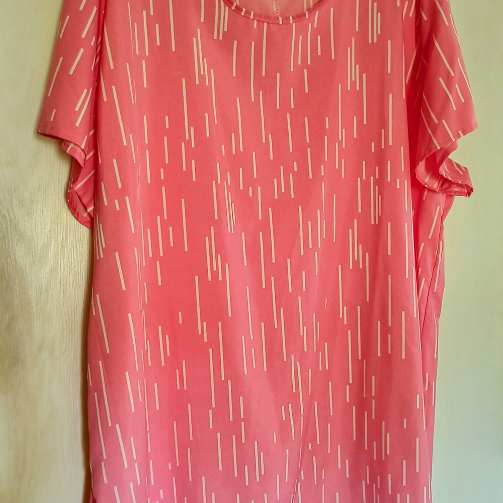 Pink Patterned Women's Top